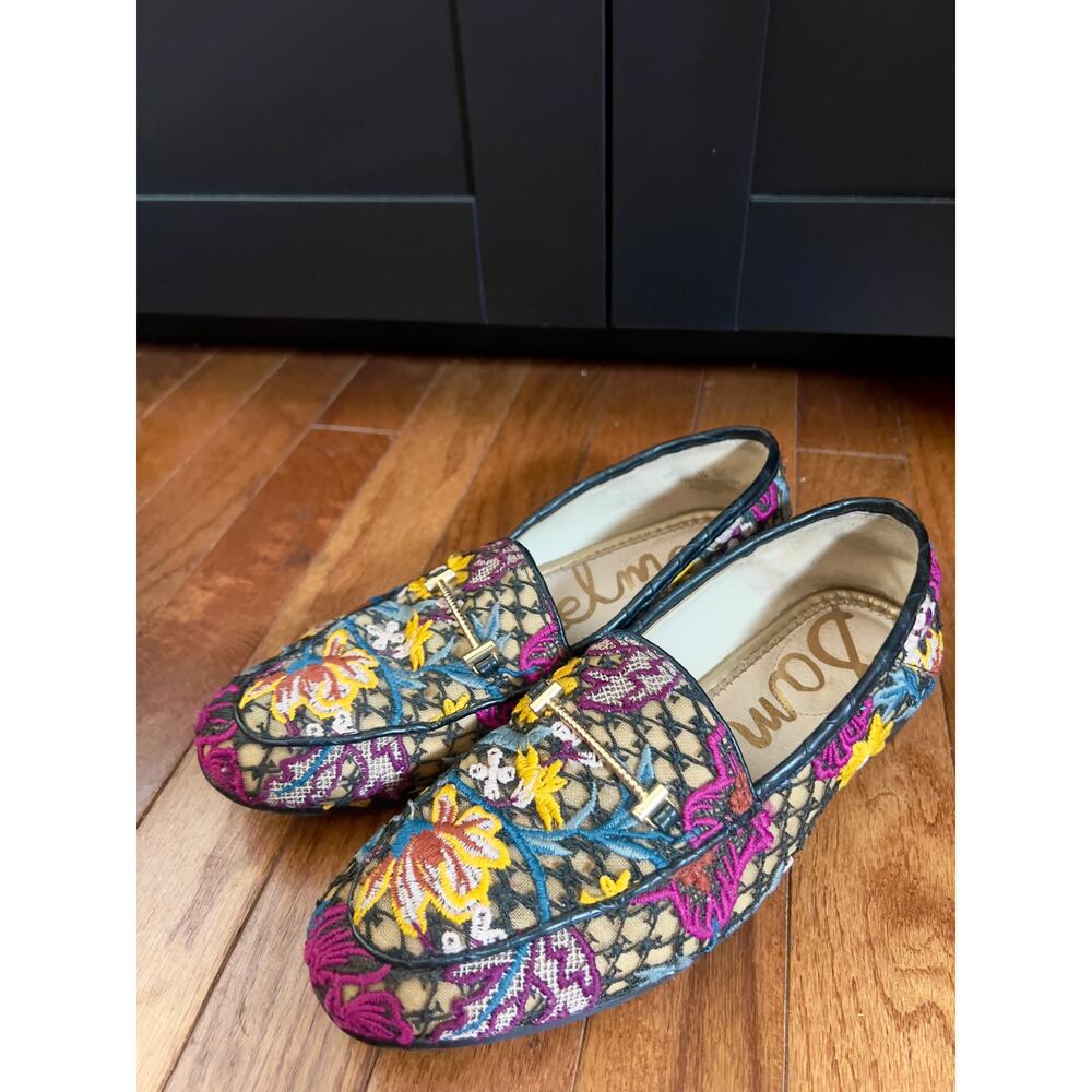 Sam Edelman Multi Color Floral Loafer Size 6.5